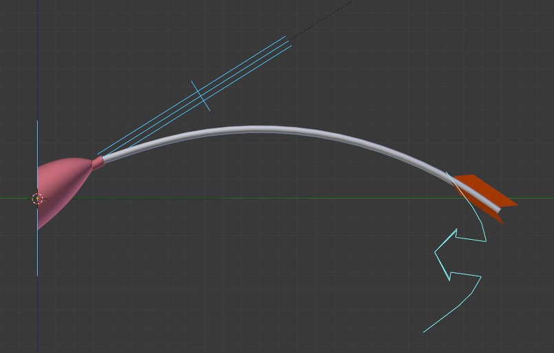 Cartoon arrow with a suction cup rigged v.2 preview image 1